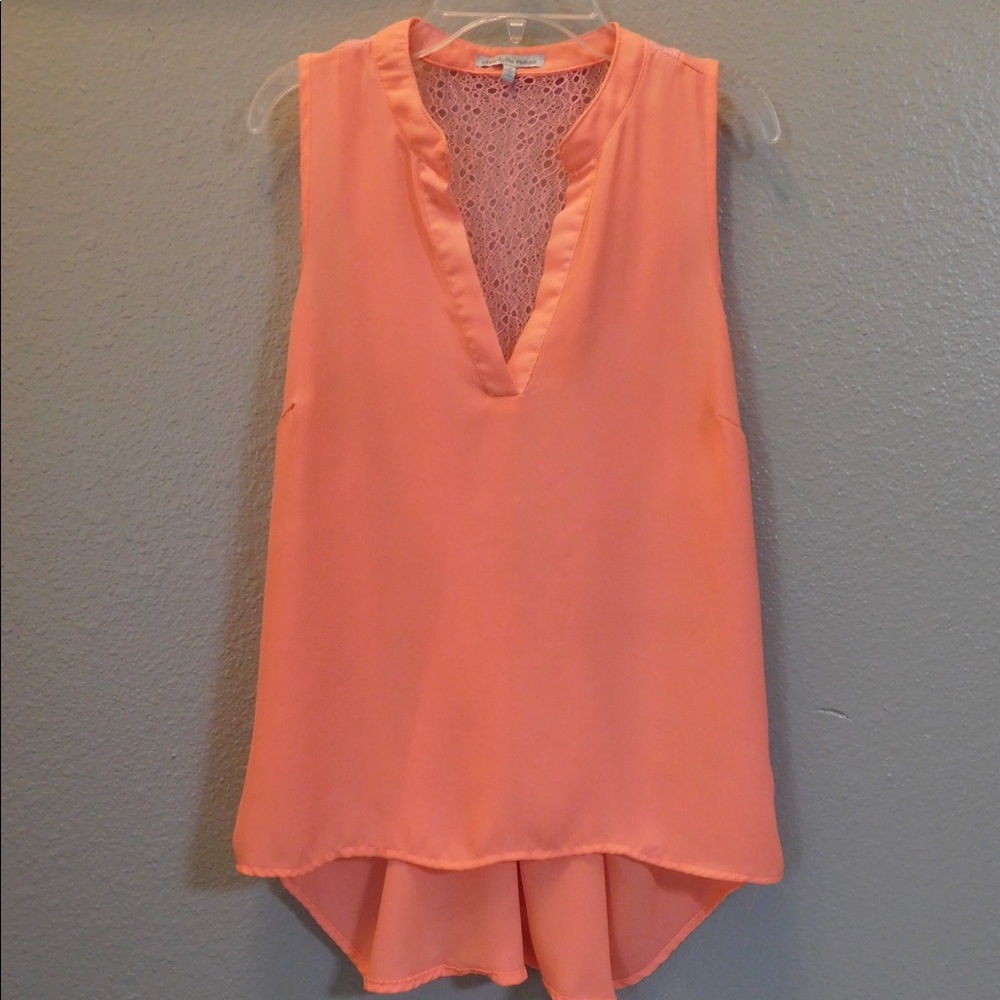 Charlotte Russe size small bright peach summer top